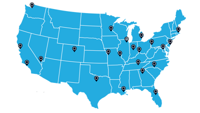 2022 Clinic Map 22 Cities 23 Clinics