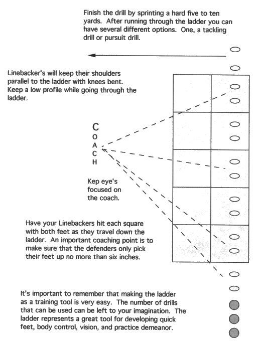 Linebacker Ladder Drill 3