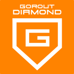 Orange Background White Icon with Text