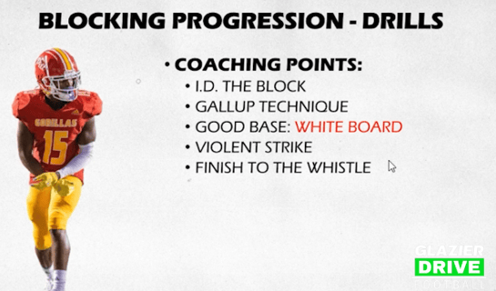 WR Blocking Progression Drills