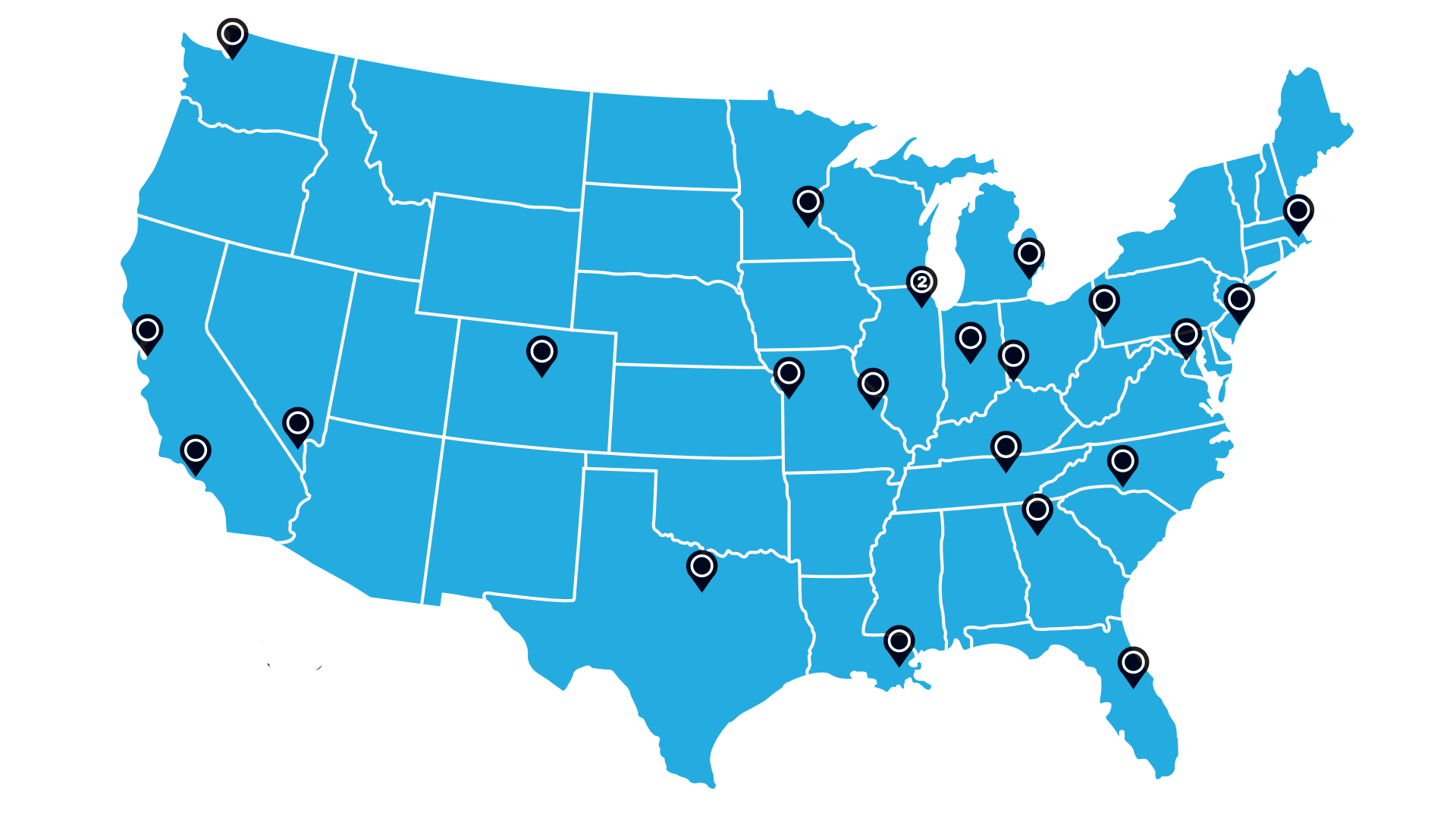 2022 Clinic Map 22 Cities 23 Clinics 2022 Clinic Map 22 Cities 23 Clinics