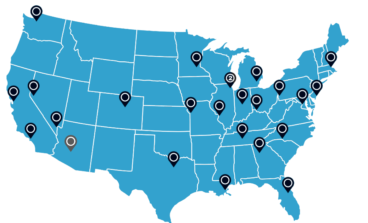 2022 Clinic Map 22 Cities 23 Clinics