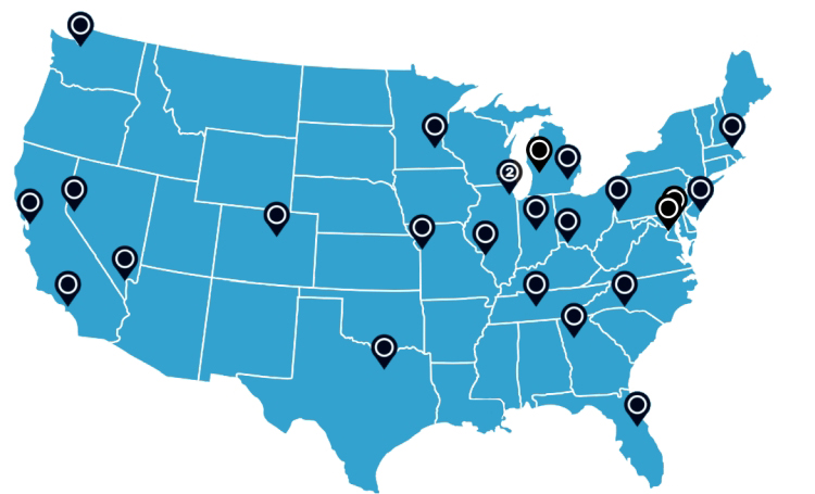2022 Clinic Map 22 Cities 23 Clinics 2022 Clinic Map 22 Cities 23 Clinics