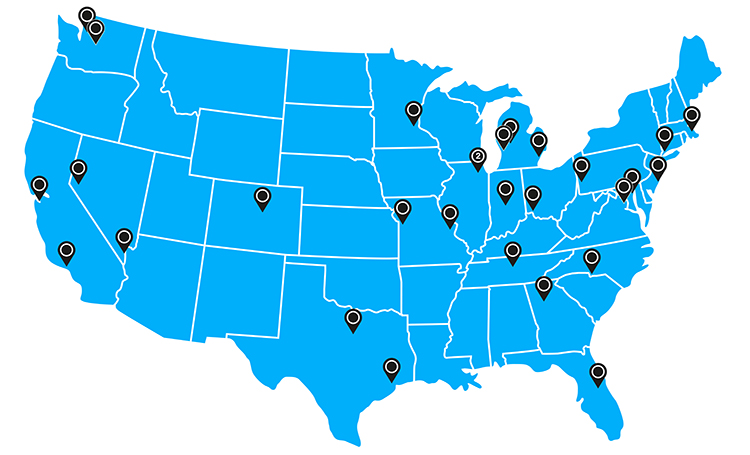 2022 Clinic Map 22 Cities 23 Clinics